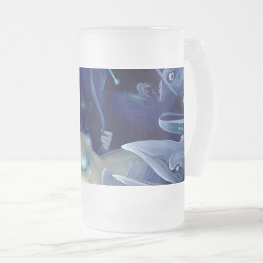 "In the Abyss" Mug Matglas Bierpul (Voorkant rechts)