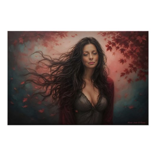 In The Amber Hush Of Autumn's Breath Perfect Poster (Voorkant)