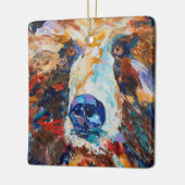 "In the Bear's Gaze" Ceramic Ornament (Links)
