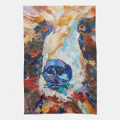 In the Bear's Gaze kitchen towel Theedoek (Verticaal)