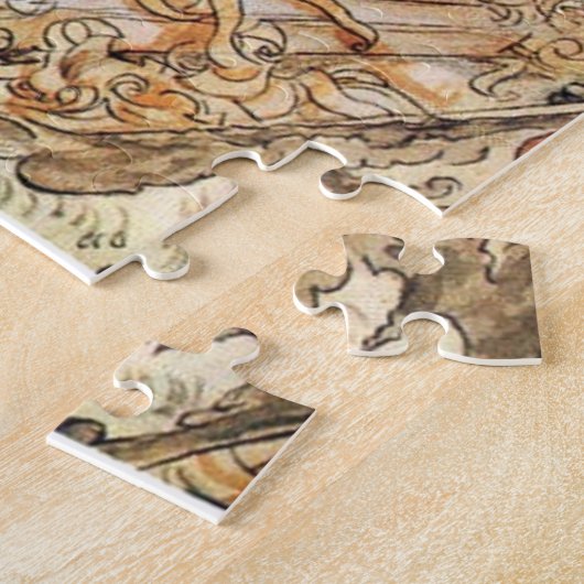 In the Carpenter Shop - Carl Larsson 1905 Legpuzzel (Zijkant)