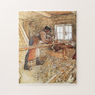 In the Carpenter Shop - Carl Larsson 1905 Legpuzzel
