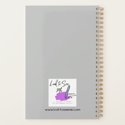 "In the End" Poem Yarly Planner (Achterkant)