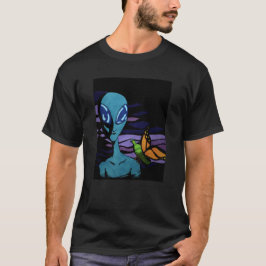 In The Ether - Buitenaards Alien en fliegen T-shirt