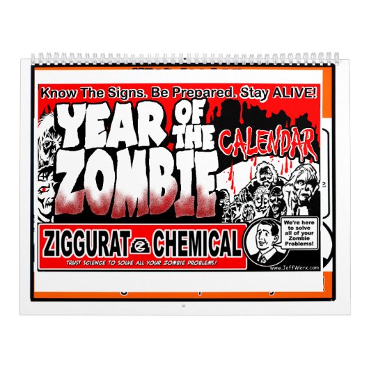 IN THE EVENT OF A ZOMBIE ATTACK Calendar Kalender (Hoes)