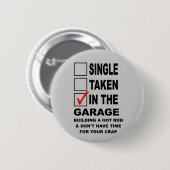 IN THE GARAGE BUILDING A HOT ROD RONDE BUTTON 5,7 CM (Voorkant /achterkant)