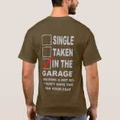 IN THE GARAGE BUILDING A HOT ROD T-SHIRT (Achterkant)