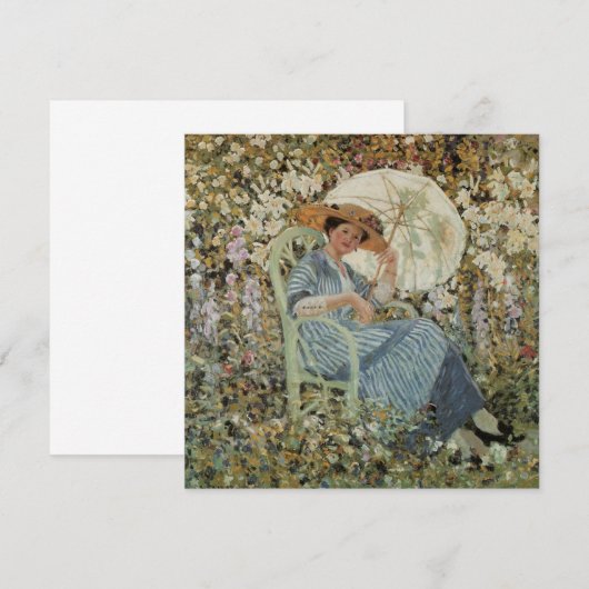 In the Garden, Giverny by Frederick Frieseke (Voorkant / Achterkant)