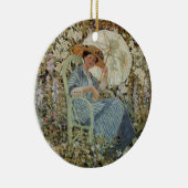 In the Garden, Giverny by Frederick Frieseke Keramisch Ornament (Rechts)