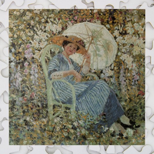 In the Garden, Giverny by Frederick Frieseke Legpuzzel