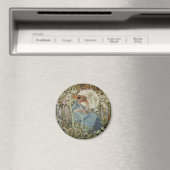 In the Garden, Giverny by Frederick Frieseke Magneet (Insitu (Vaatwasser))