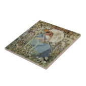 In the Garden, Giverny by Frederick Frieseke Tegeltje (Zijkant)