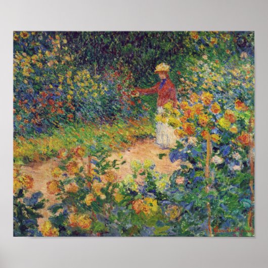 In the Garden, Monet Poster (Voorkant)