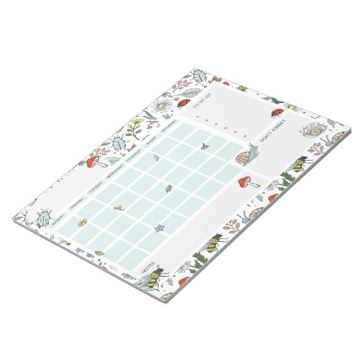 In the Garden Open Dated Desk Calendar Notepad Notitieblok (Schuin)