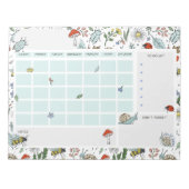 In the Garden Open Dated Desk Calendar Notepad Notitieblok (Voorkant)