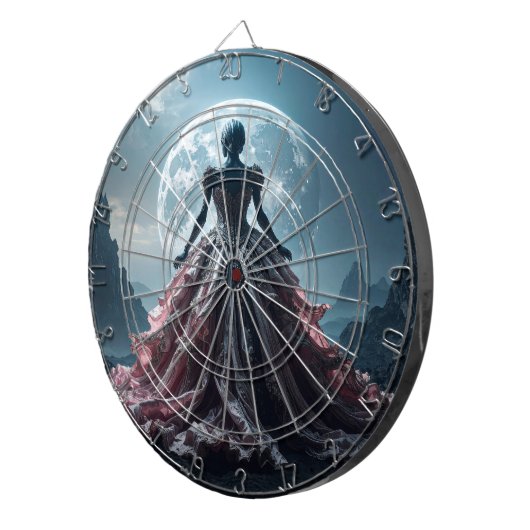 In the glow of the moon dartbord (Voorkant Rechts)