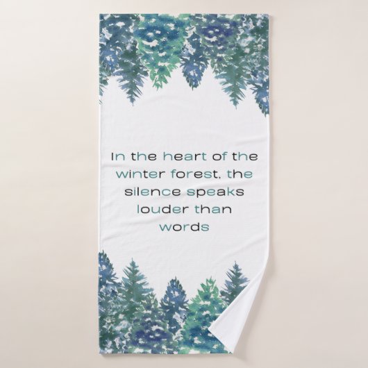 In The Heart Of The Winter Forest Badhanddoek (Badhanddoek)