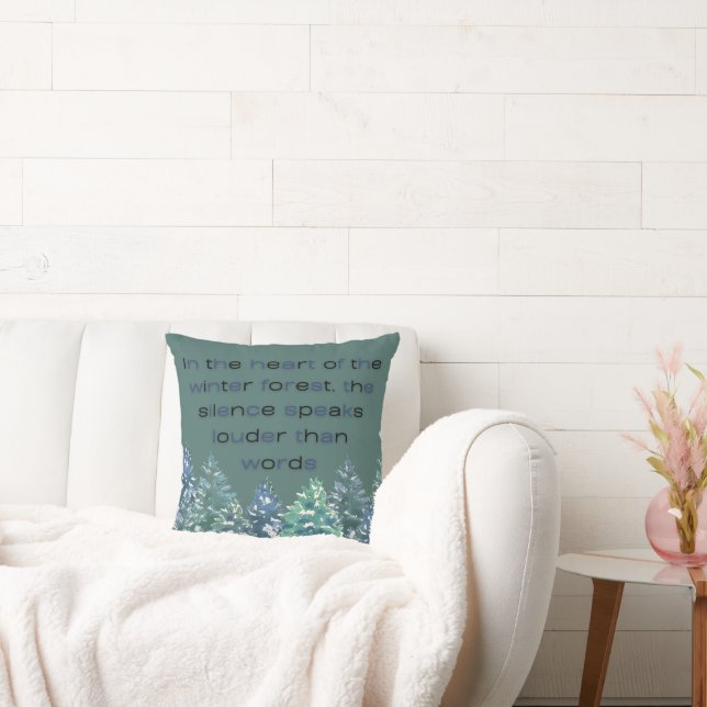 In The Heart Of The Winter Forest Kussen (Bank)