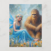 In the Meadow With Sasquatch Briefkaart (Voorkant)