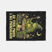 In The Nd I Be Nderin Funny Wise Frog Wizard Meme  Fleece Deken (Voorkant (Horizontaal))