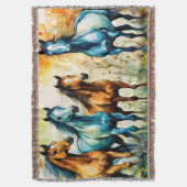 In the Pasture Deken (Voorkant Verticaal)