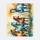 In the Pasture Fleece Deken (Voorkant)