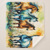 In the Pasture Sherpa Deken (Voorkant)