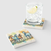 In the Pasture Stenen Onderzetter (Zijkant)