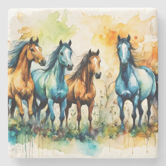 In the Pasture Stenen Onderzetter (Voorkant)