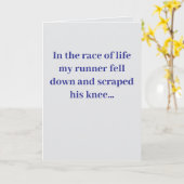 In the race of life... #1 Joke Card Kaart (Gele Bloem)