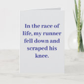 In the race of life... #1 kaart (Voorkant)