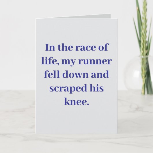 In the race of life... #1 kaart (Voorkant)