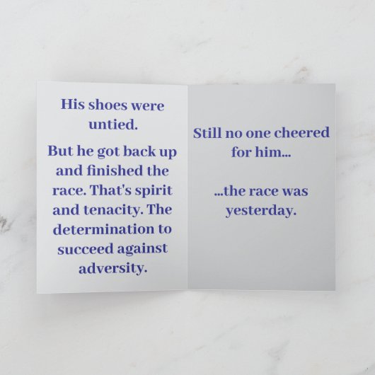 In the race of life... #1 kaart (Binnen)