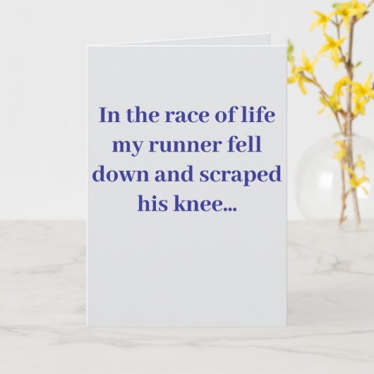 "In the race of life..." #2 Kaart (Gele Bloem)