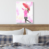 IN THE RAIN CANVAS AFDRUK (Insitu (Slaapkamer))