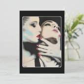 ‘In the Shadows’ Painting on a Small-Scale Print  Kaart (Staand voorkant)