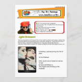 ‘In the Shadows’ Painting on a Small-Scale Print  Kaart (Achterkant)