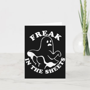 In The Sheets Grappige Halloween Boo Geest Kaart