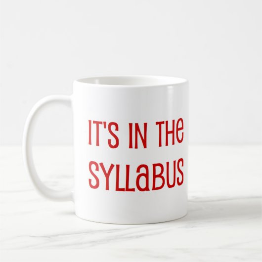 in the syllabus koffiemok (Links)
