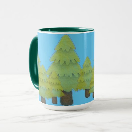 "In the Trees" koffie Mok (Voorkant links)