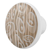 "In the Wind" Modern Bruin Tone Keramische Knop (Rechts)