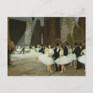 In the Wings at the Opera House, 1889 Briefkaart