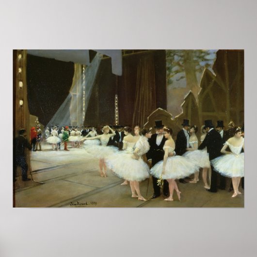 In the Wings at the Opera House, 1889 Poster (Voorkant)