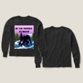 In the Woods at Night Kids Long-Sleeve Shirt (Voorkant /achterkant)