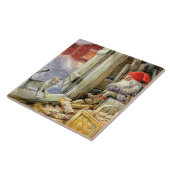 "In the Woodshed" van Jenny Nystrom Tegeltje (Zijkant)