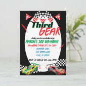 In Third Gear, Racing 3e verjaardag Kaart (Staand voorkant)