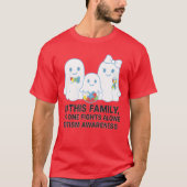 IN THIS FAMILY, NO ONE FIGHTS ALONE – AUTISM AWARE T-SHIRT (Voorkant)
