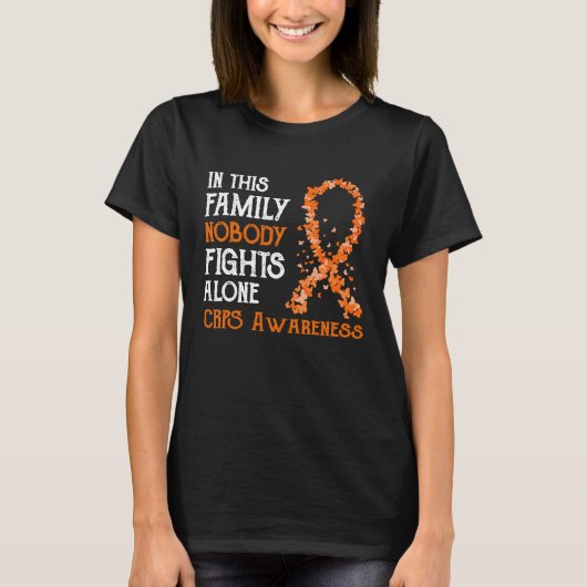 In This Family Nobody Fights Alone CRPS T-shirt (Voorkant)