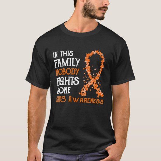 In This Family Nobody Fights Alone CRPS T-shirt (Voorkant)