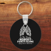 In This Family Nobody Fights Alone Lung Cancer Shi Sleutelhanger (Voorkant)